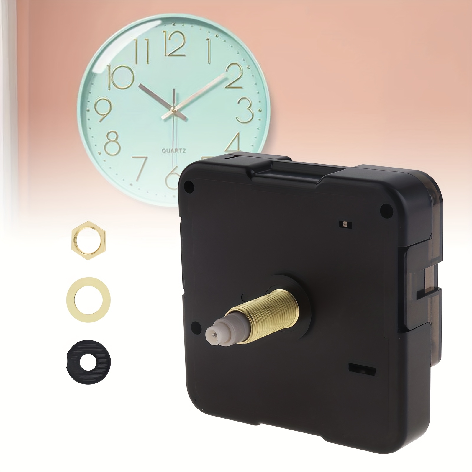 quartz battery operated long shaft clock mechanism Temu Australia