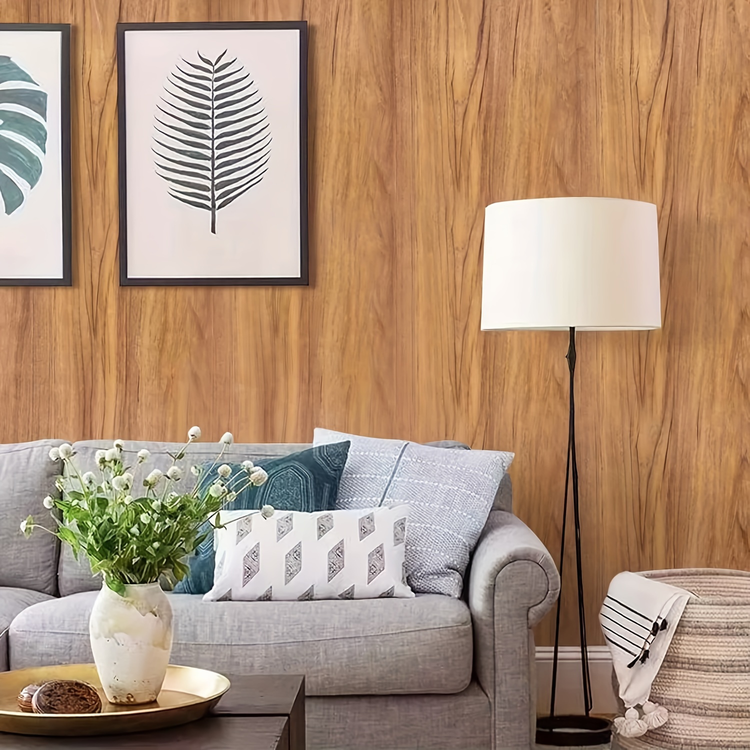 Peel Stick Wood Grain Vinyl Wallpaper Waterproof Removable - Temu