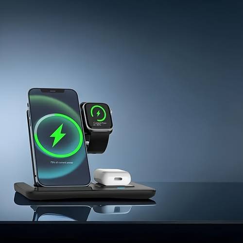 3 in 1 fast charging station folding wireless charger stand for iphone 17 16 15 14 13 12 11 pro 8 plus x xr xs x se iwatch ultra 10 6 5 4 3