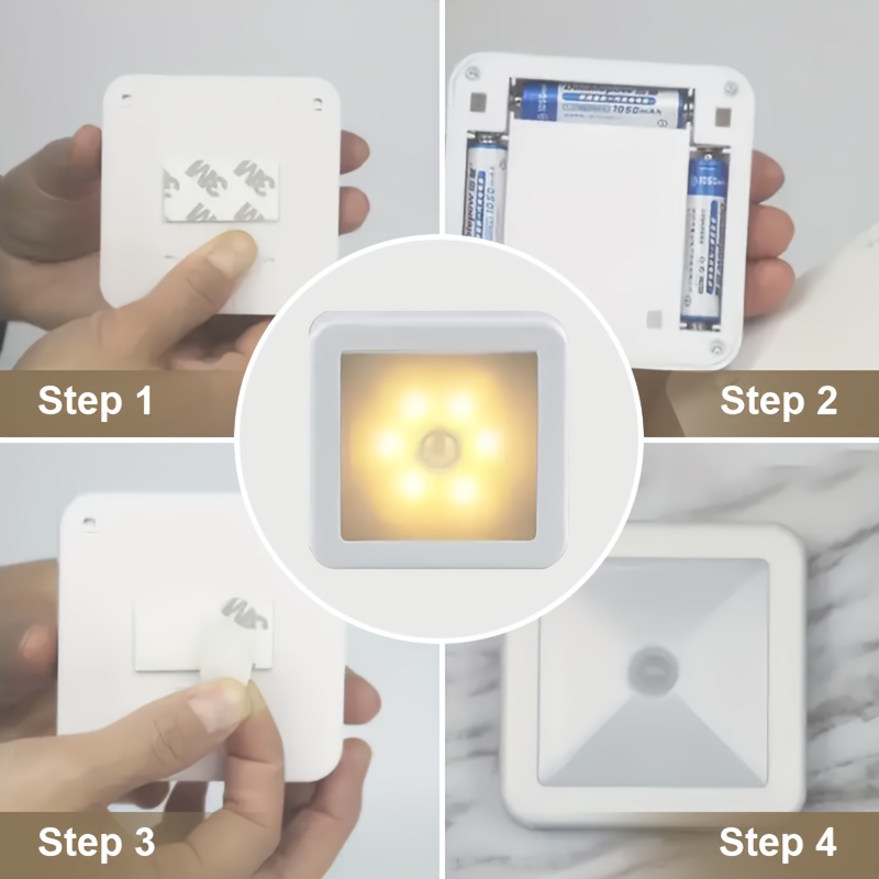 LED Night Light with Motion Sensor for Bathroom & Aisle
