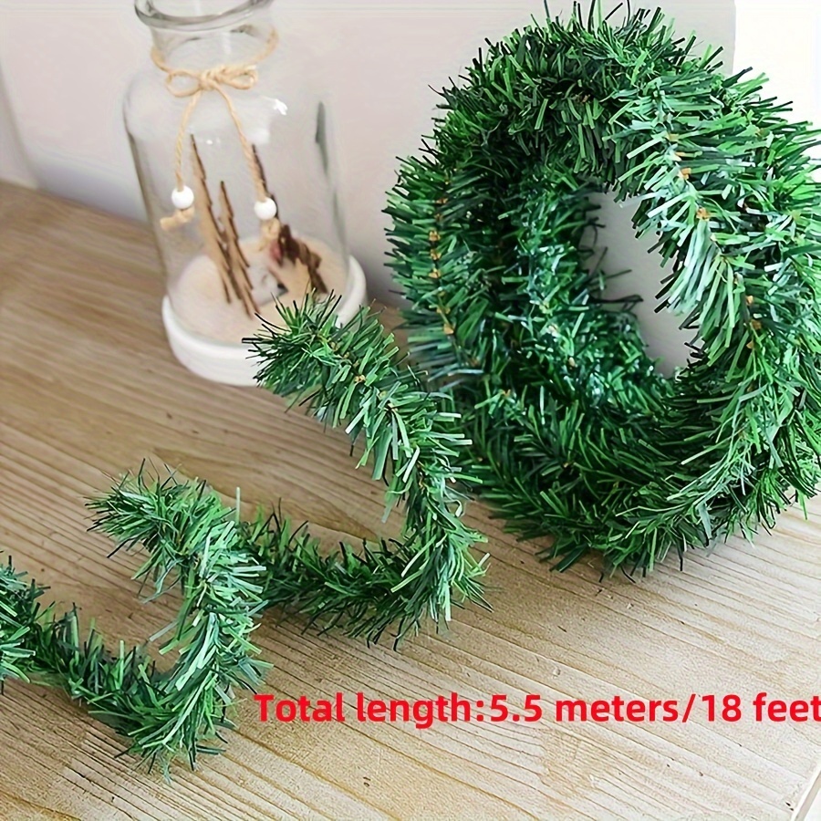 TEMU 18ft Flexible Artificial Christmas Wreath - , For & , /outdoor Use