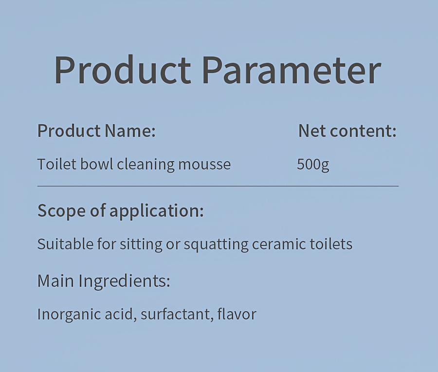 1 bottle 500ml toilet cleaning   used for cleaning the   of ceramic products such as toilets toilet bowls urinals and sinks   deodorizing and descaling details 3