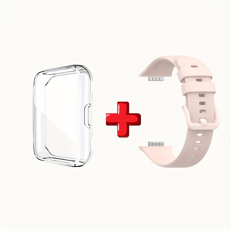 TEMU TPU + Correa Compatible con Huawei para Mujeres y Hombres, Correa Deportiva de Reemplazo para
