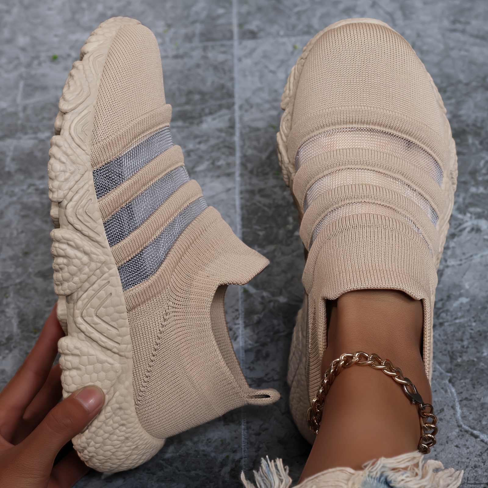 [sneakers] Single Net Woven Shoes