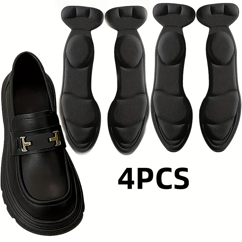 Set Of 4 - Comfortable Memory Foam Insoles That , Ideal For Loafers, High Heels, Boots, And Athletic Footwear. Are Soft, Shock-absorbing, Slip-resistant, And Help Pressure