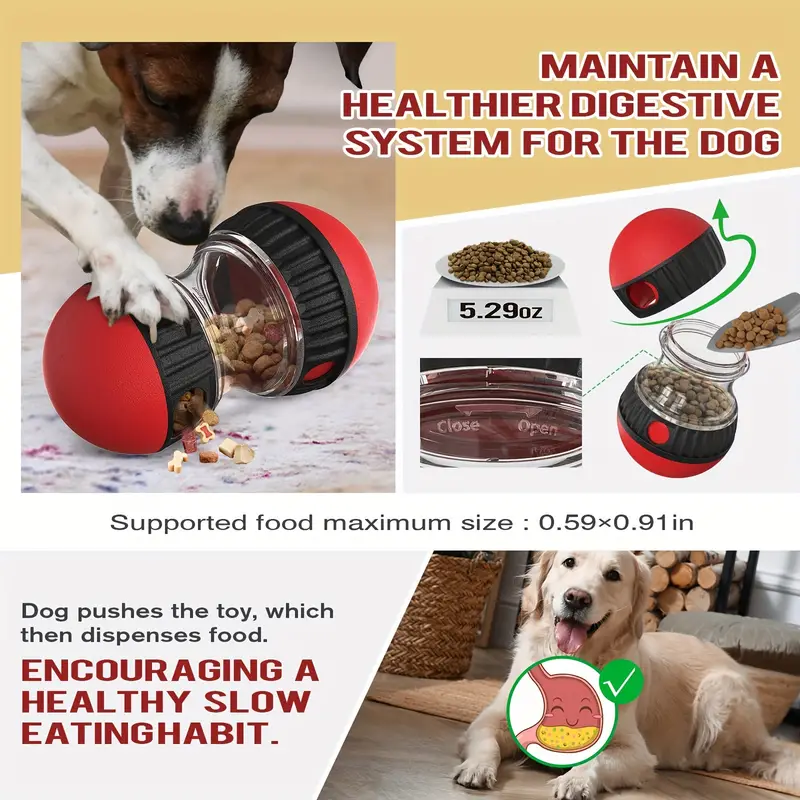 1pc dogs toy to hide food slow feeding toy ball shaped toys enjoy interactive and educational dog toys details 4