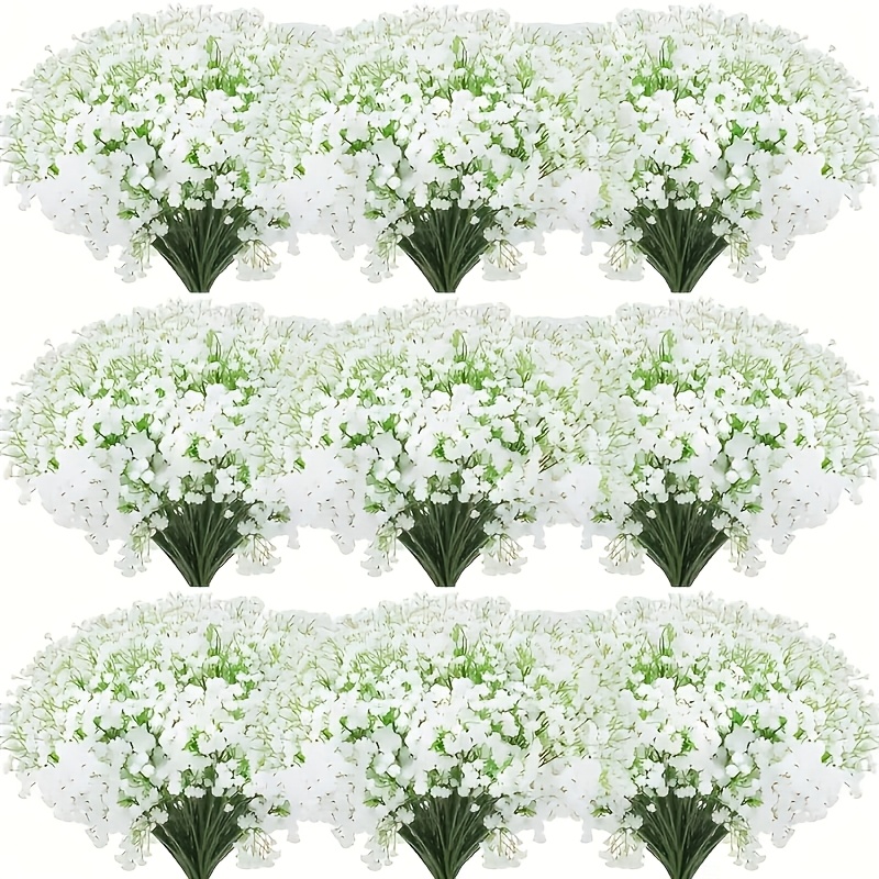 

90pcs Artificial Seedling Breathing Flowers - Suitable For Weddings, Engagements And Home Decoration | Multifunctional Artificial Baby's Breath Bouquet, Suitable For Desktop And | Includes Container