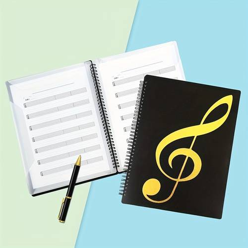 sheet s binder music storage holder band folder a4 size black folder 40 pockets