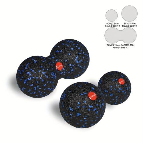 3pcs myofascia ball set hard epp massage ball for deep muscle trigger point muscle knots warm up muscle activation