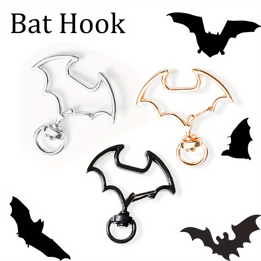 

A Set Of 10 Bat Keychain-diy Handmade Accessory Making Product, Suitable For Handmade Pendant And Accessory Keychain Golden Keychain, Openable Carabiner Keychain