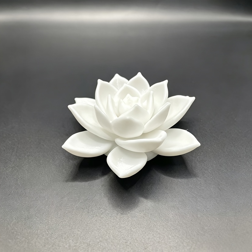 TEMU Blooming Lotus Sculpture, Easy Elegant Design, Suitable For Home, Office, Party And Multi-scene Decoration