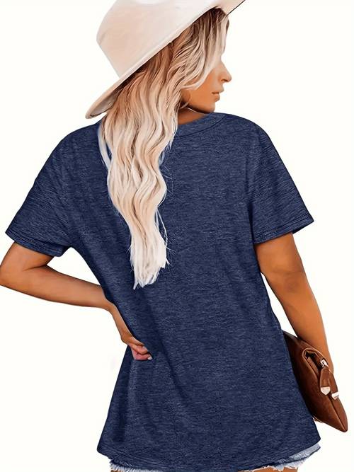 womens funny graphic t shirt dark blue casual everyday tee with stretchy fit soft breathable everyday shirt for women machine washable everyday t shirts seasonal classic round neck durable fabric relaxed outfit print top able material stylish blouse adults