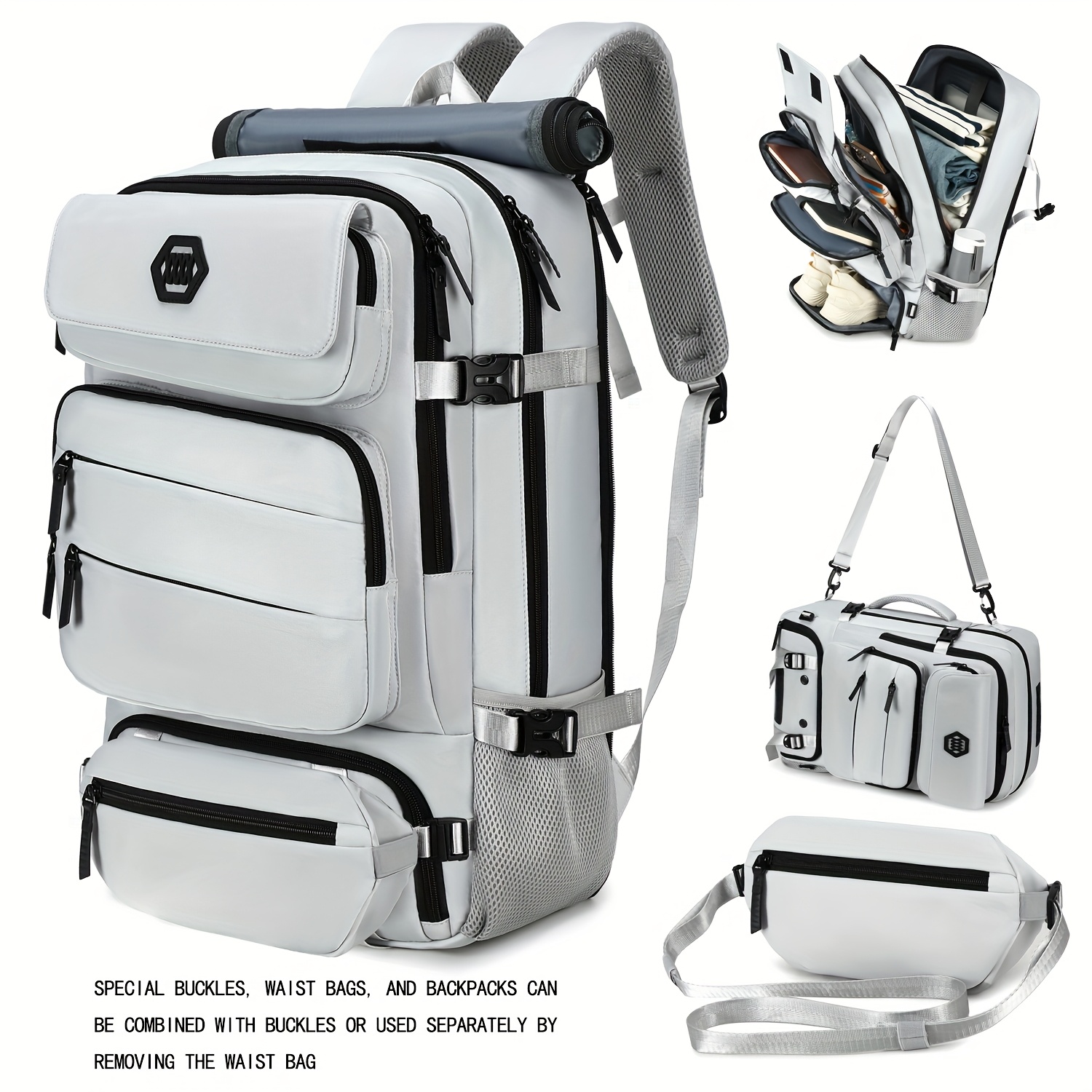 airline travel hiking backpacks Amazon.com: coowoz Travel Backpack For Women Men Airline Approved,Carry On  Backpack,Hiking Laptop College Backpacks Waterproof Outdoor Sports Rucksack  Casual Daypack Fit 15.6 Inch Backpacks,Beige : Electronics