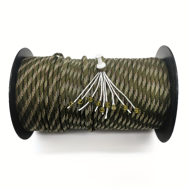 reliable 1968.5inch Roll of 9-Strand Rope 4Mm, Suitable for Outdoor Camping, Tarps, Hiking, Camping Tents, Bracelets, And Lanyards 7 reliable 1968.5inch Roll of 9-Strand Rope 4Mm, Suitable for Outdoor Camping, Tarps, Hiking, Camping Tents, Bracelets, And Lanyards - Image 7