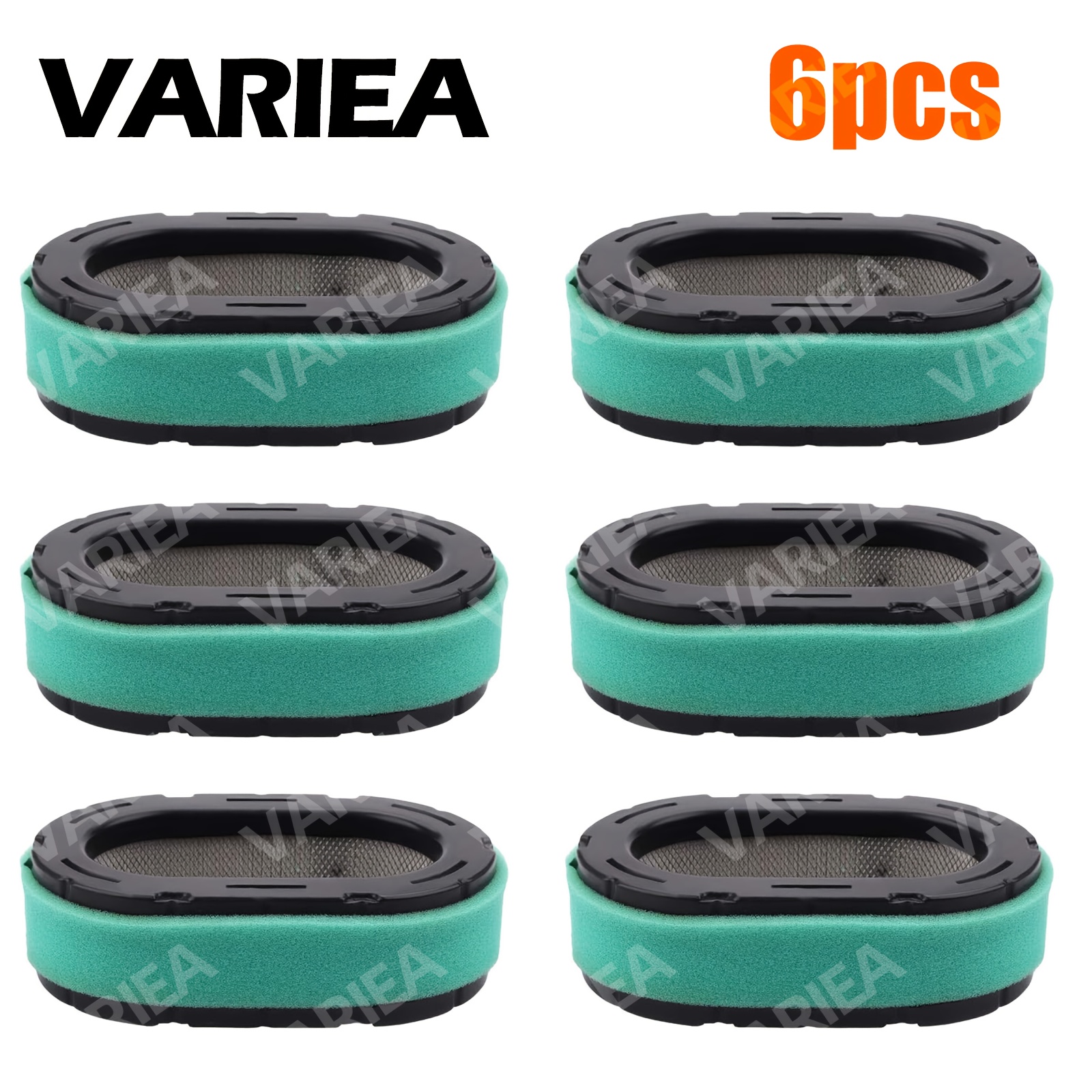item picture 6 pack air filter for     compatible with kt715   kt730 kt735 kt740 kt745 kt610 kt620 19  26  engine oval metal replacement part for   lawn mower brand