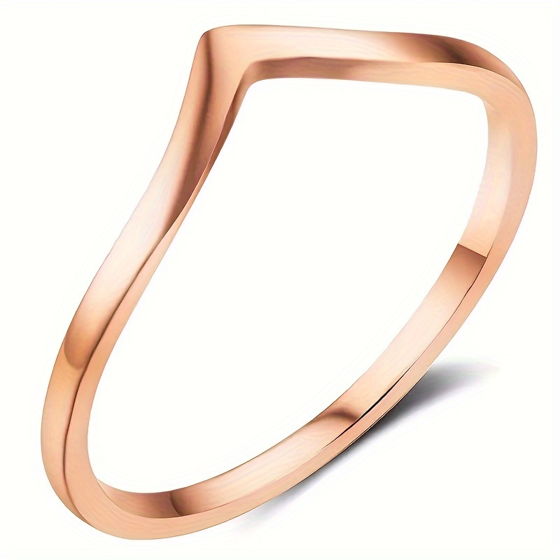 Women's Stainless Steel Stackable Ring High Polish Hypoallergenic Ring
