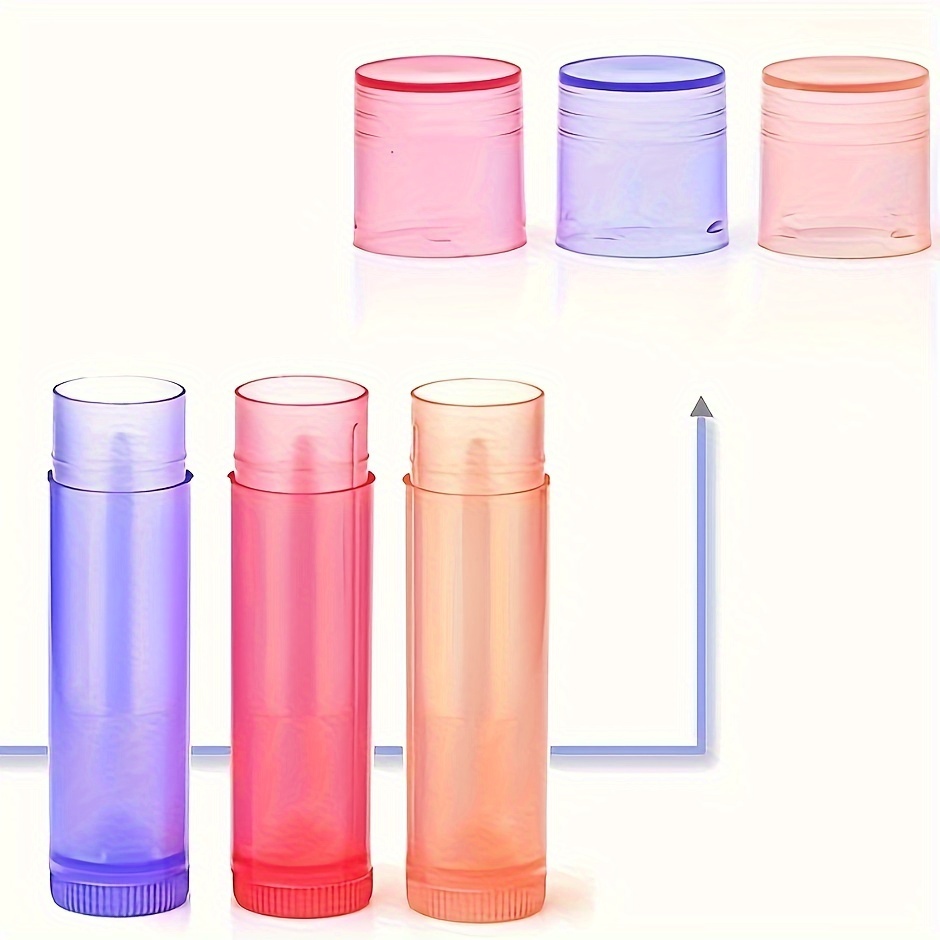 Image of 5g Mixed Colors 3pcs Lip Tube Set Lip Wax Tubes Lip Balm Tubes Cosmetic Packaging Dispensing Bottles