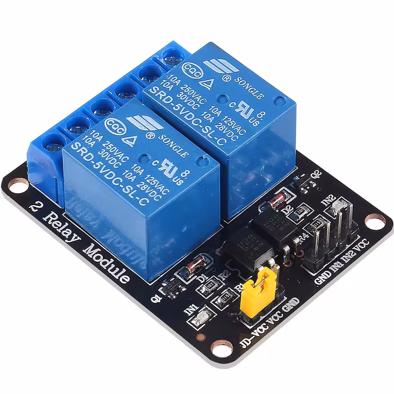 2 יחידות 5v 2-ערוצים מודול לוגיקת ממסר שחור עם אופטו-קאופלר לוח הרחבה טריגר רמה נמוכה תואם ל-8051, avr, pic, dsp, arm, , לוגיקה ttl וכו פרטי מוצר 4