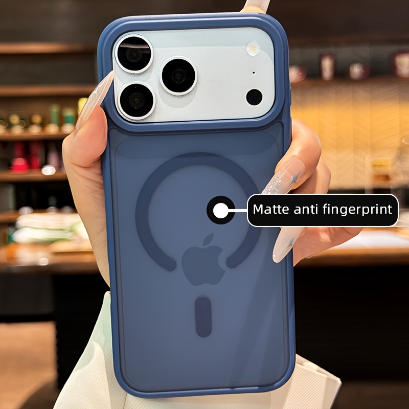 TEMU Phone Case: New 18promax High Quality Translucent Stylish And Durable Matte Frosted Phone Case Supports Wireless Charging Designed For Iphone 18