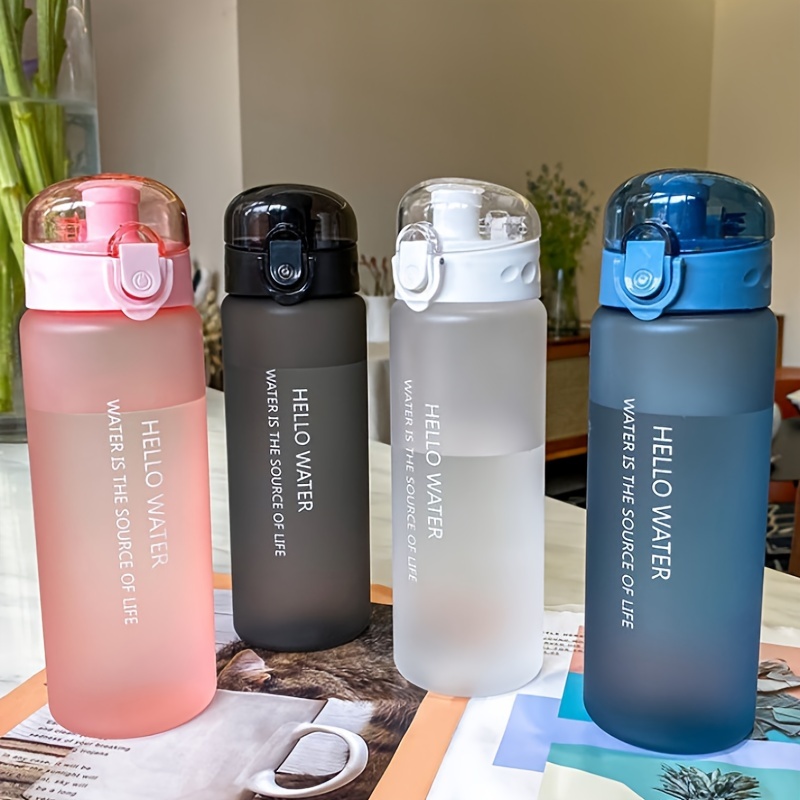 

600ml Portable Water Bottle, Bpa-free, Stylish & Sports Water Jug For , Sandblasting , High-quality Pvc Material