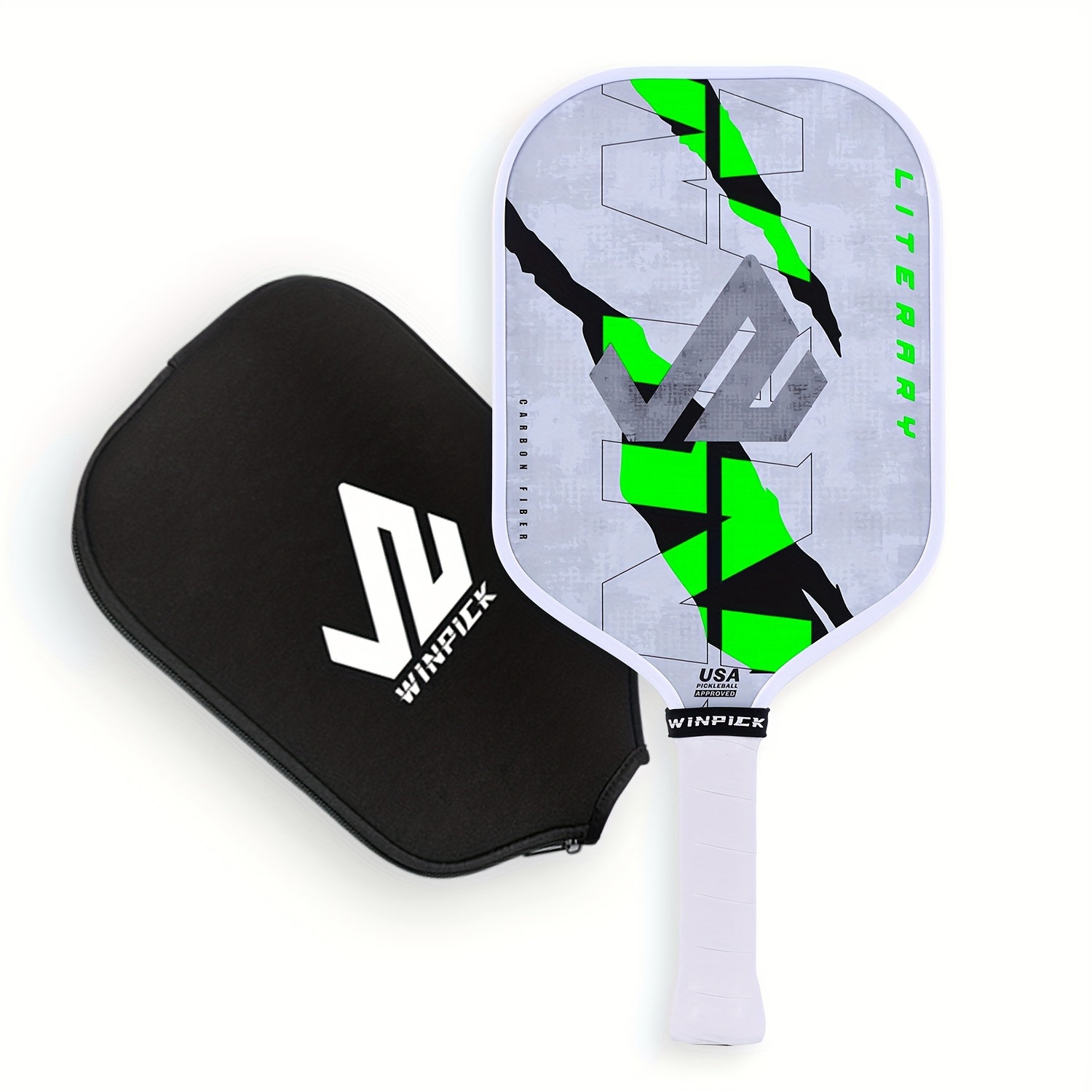 

Pickleball Paddle, Carbon Fiber Surface Thermoformed Pickleball Paddles With Foam Walls, With 16mm Polypropylene Honeycomb , & Power Pickleball Racket