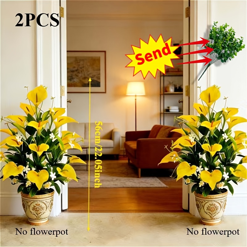 2pcs High-end Realistic 36pcs Artificial , Full Of Romantic Charm, Suitable For Indoor/outdoor Decoration In Hotels, Homes, Offices, Gardens, Weddings, , Valentine's Day