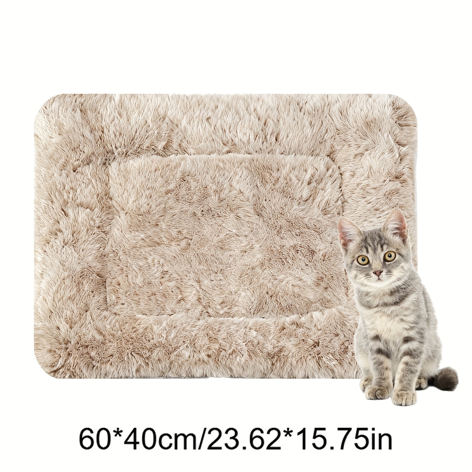 Image of Ultra Soft Bed Mat, Reversible Fleece Dog Crate Kennel Pad, Cozy Washable Thickened Hamster Bed, Pet Bed Mat For Small Animals