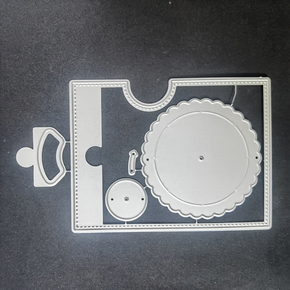 Image of Embossing Machine Die, Frame Die, Cutting Template, Metal/carbon Steel, Mold Template, For Embossing Machine, Paper Craft Machine, Die-cutting Machine, Cards, Albums, Scrapbooks, Silhouette