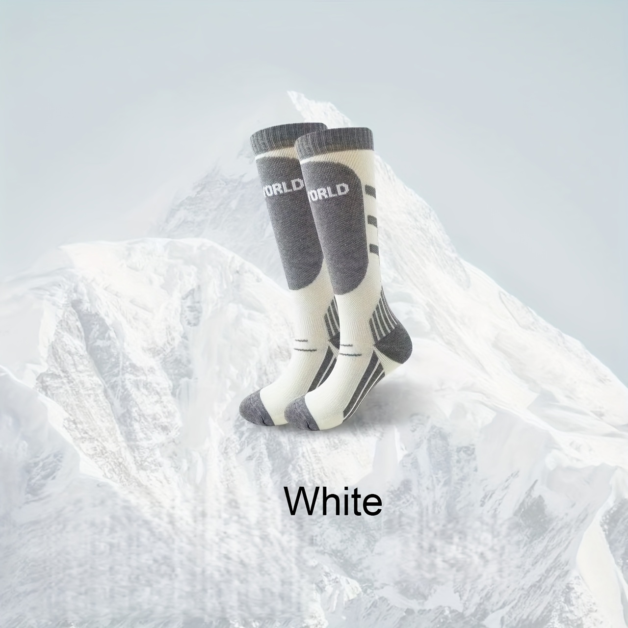 Image of Ski Socks Women's Anti-odor Winter Thickened Professional Single Pair Board Long Socks Outdoor Sports Anti-slip Warm Snow Socks