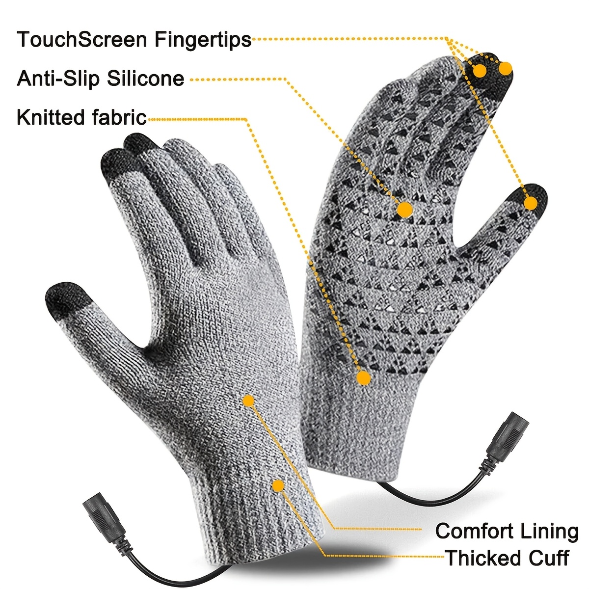 USB Electric Heating Gloves for Winter Warm-Up