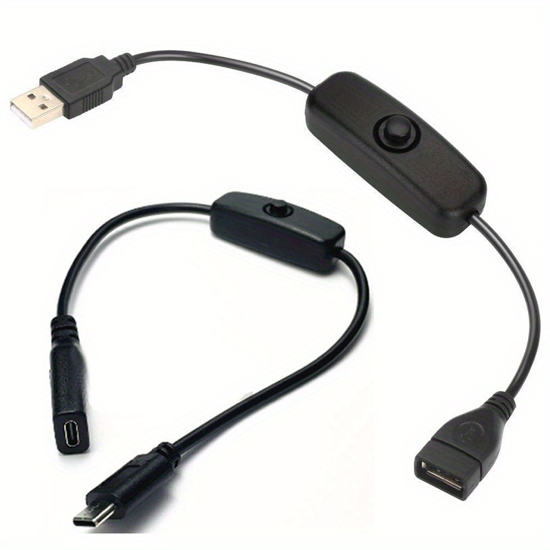 item picture usb type c male to female extension on off switch cable