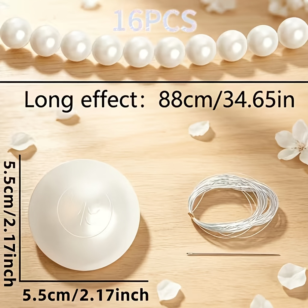 TEMU Lot de 16 boules décoratives blanches en plastique pour mariages, banquets et décoration douce multi-scènes. à créer soi-même. Décoration de