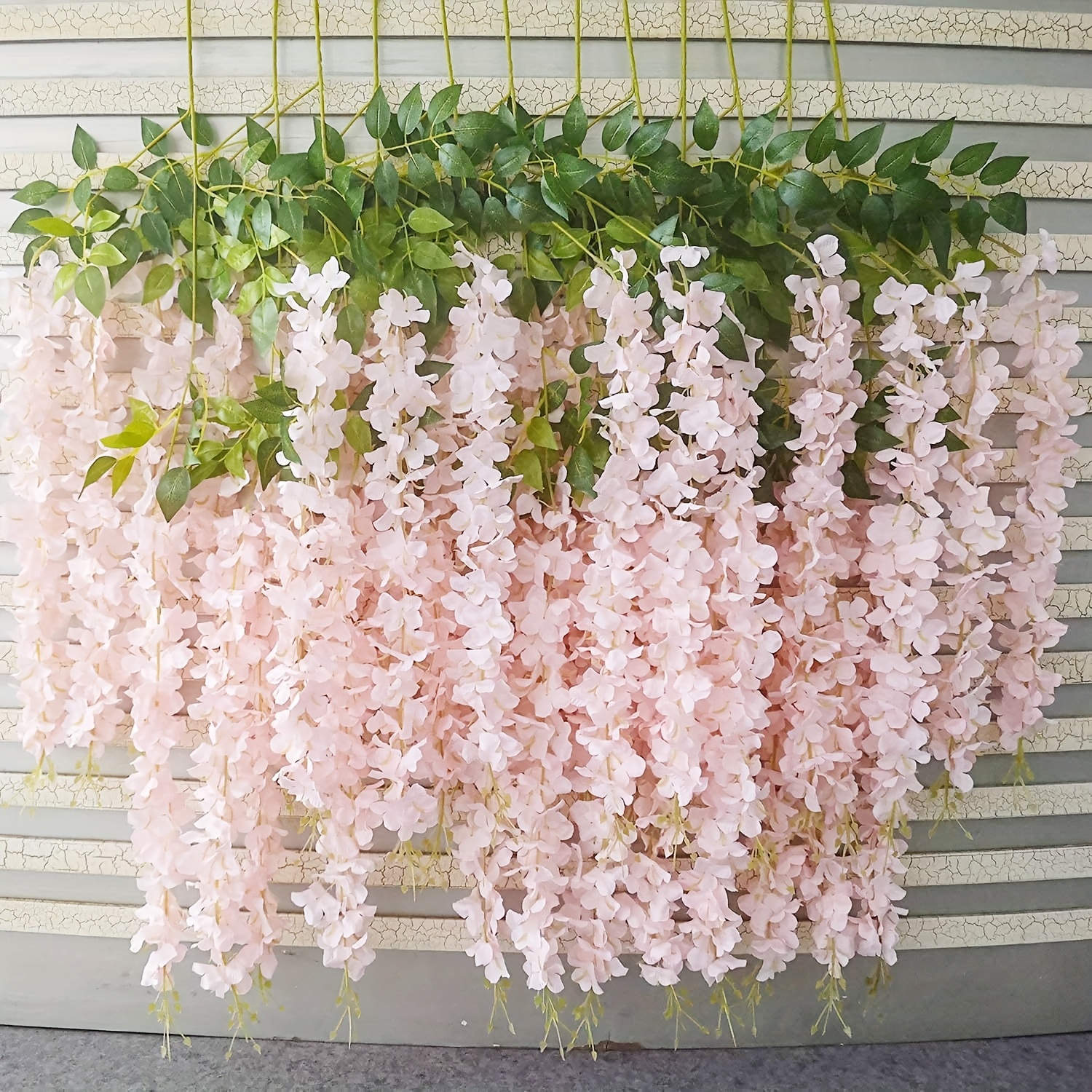 TEMU Lot de 24 guirlandes de artificielle SZFIXEZ avec fleurs et suspendues réalistes - Longue de en plastique factice pour décoration de maison,