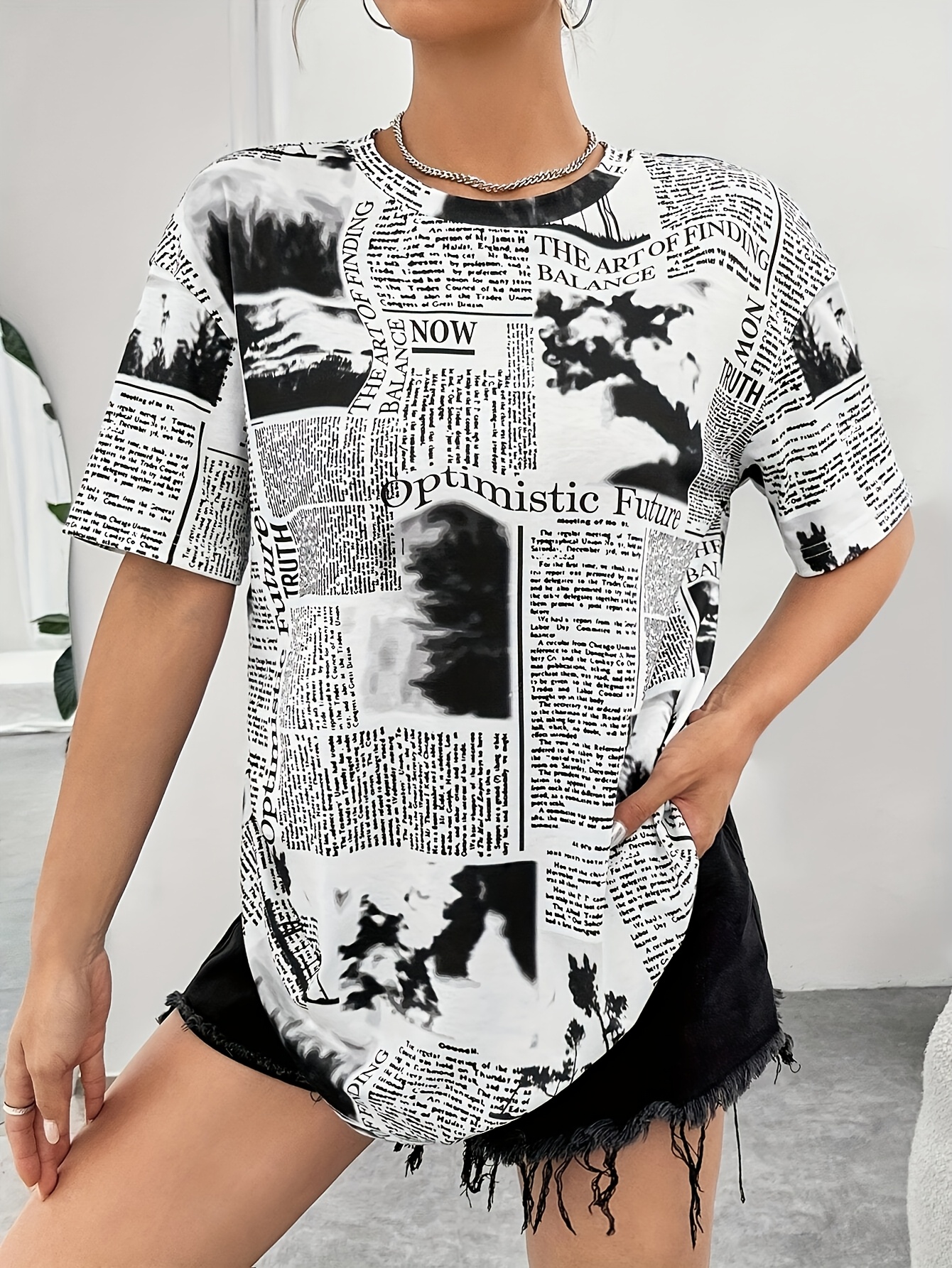 newspaper shirt sold on Temu United States