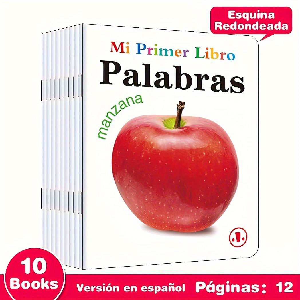 

1 Set Of 10 Spanish My First Book Series Children's Object Recognition Books