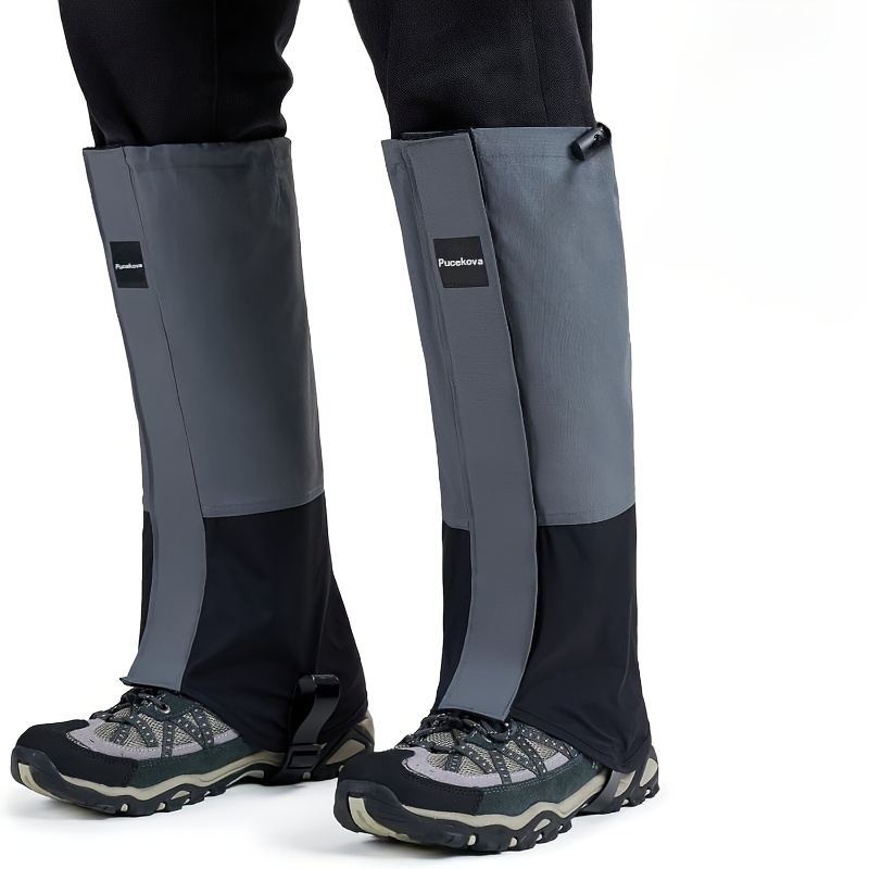 Image of 1 Pairs Leg Guard Cover, Leg Protection Sleeve, Adjustable Protective Equipment, Suitable For Outdoor Sports And Outdoor Work, Used When Skiing.
