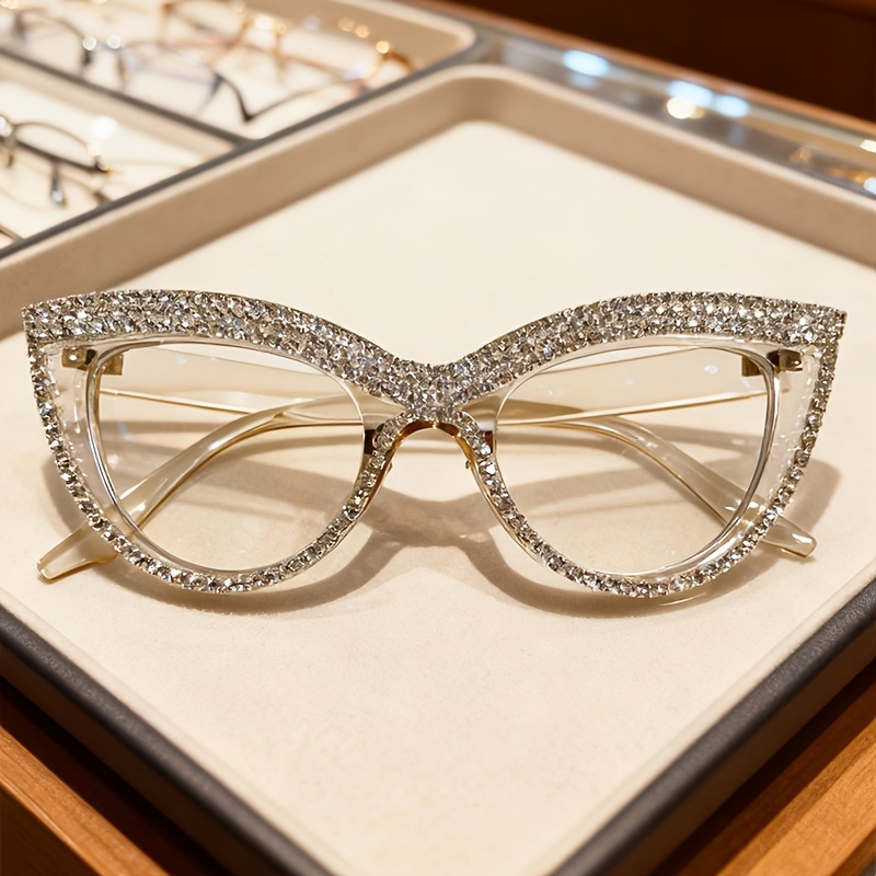 TEMU Occhiali con strass a occhio , modellanti per il , adatti per l'uso , feste, riunioni, appuntamenti, regali e souvenir, fidanzata, parenti, ,