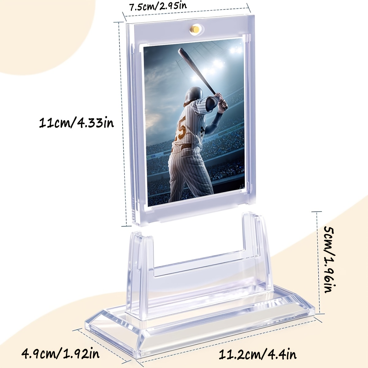 5pcs magnetic trading card binder trading card protector - Temu