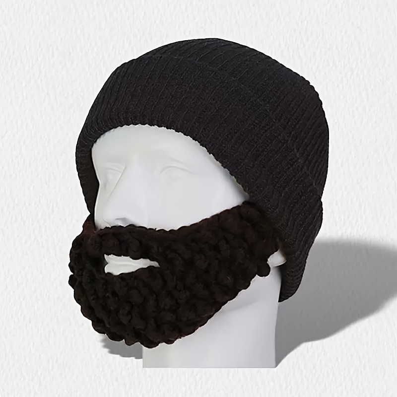 1pc Handmade Knitted Beanie Hat Cool Hip Hop Style With Funny Mens Beard  Birthday And Valentines Day Gift, Don't Miss These Great Deals