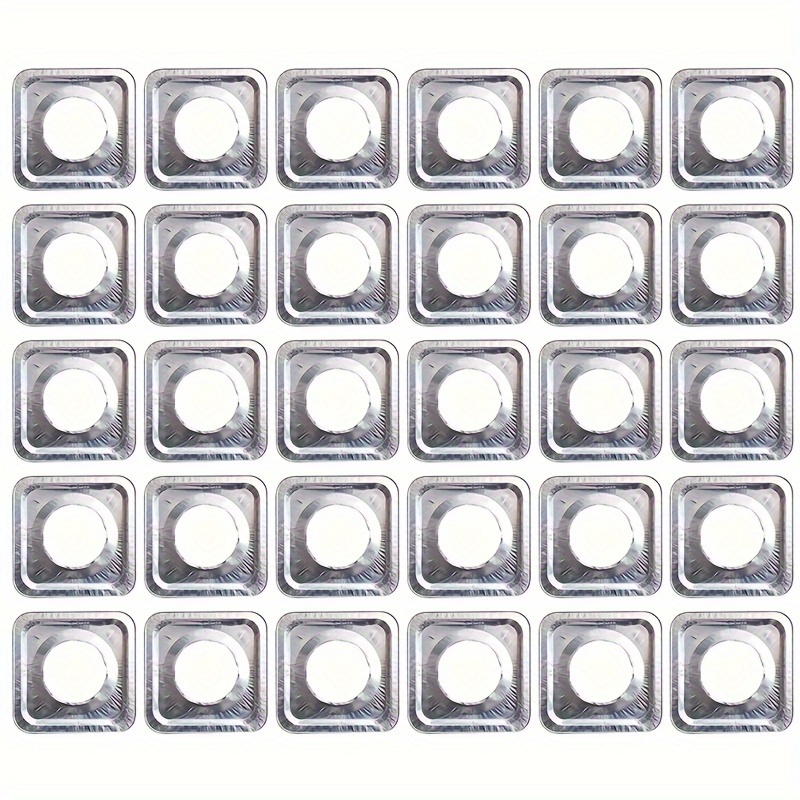 TEMU 30pcs Stove Top Covers Reusable Foil Gas Burner Protector Liner Tools