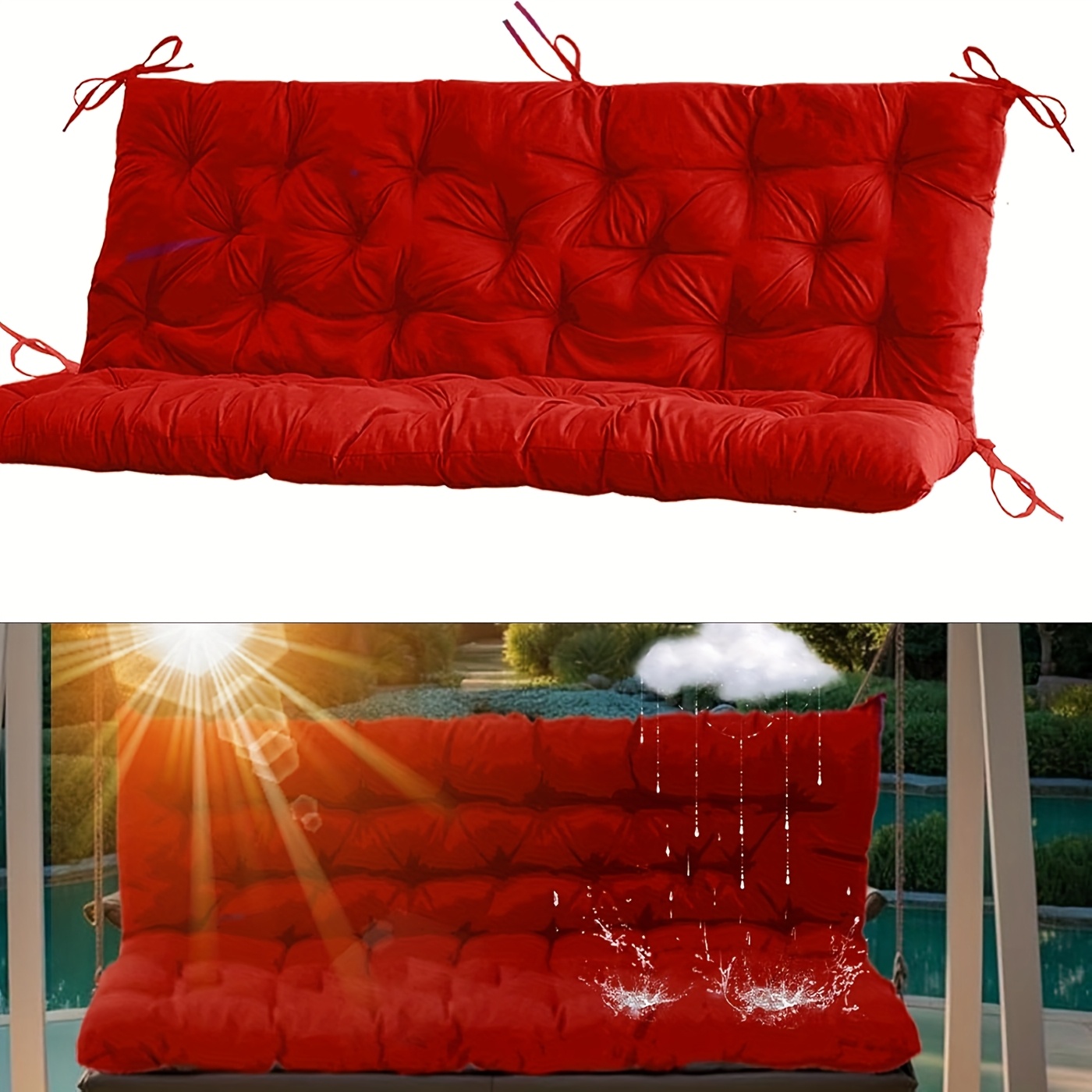 Amazon 42 Inch Bench Seat Cushion Patio Cushions Outdoor