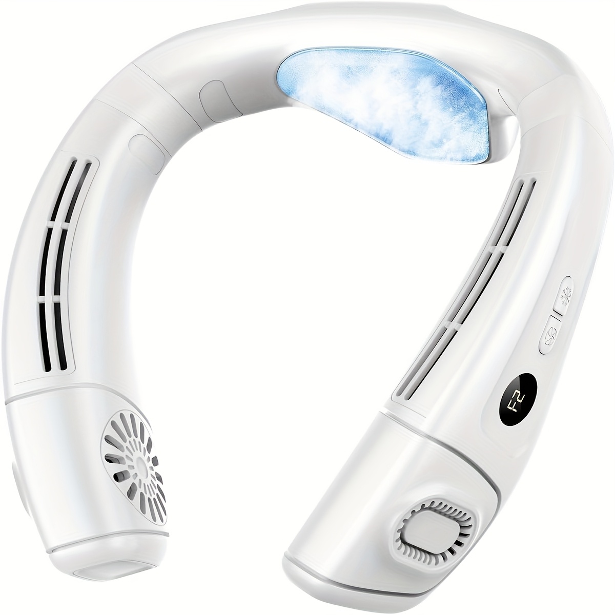 Wearable Neck Fans That Provide a Cool Breeze, Featuring Bladeless Design, Rechargeable Battery, And Multiple Speed And Wind Mode Options