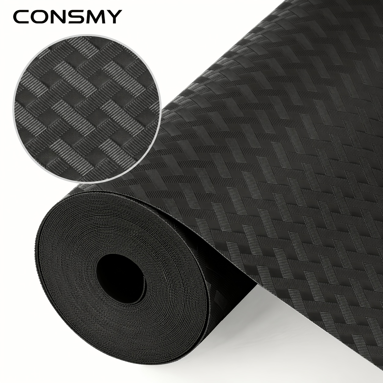 TEMU 1 Rouleau de Tapis Vinyle Antidérapant pour - Peut Être Découpé pour de Cuisine, Penderies, Étagères à Chaussures, Tiroirs et Protection de