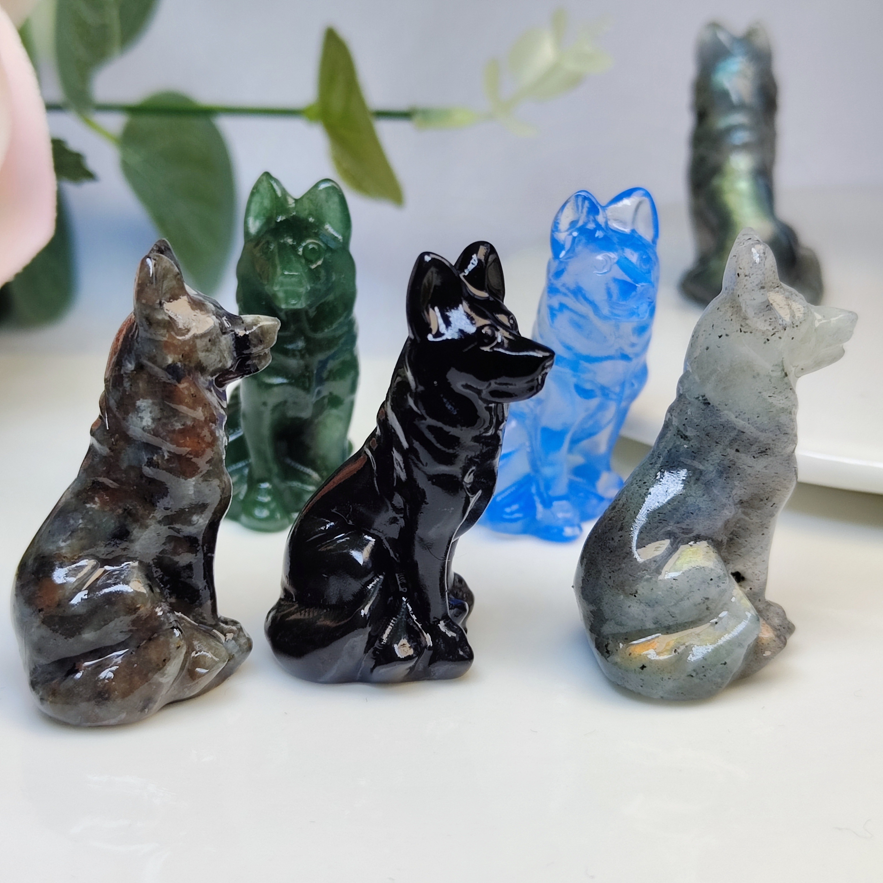 

1pc Crystal Carved Wolf, Christmas Gift, Living Room Decoration, Home Decoration, Creative Decoration, Crystal Birthday Gift, Valentine's Day Gift, Wolf Dog, Pet Ornaments, Animal Ornaments