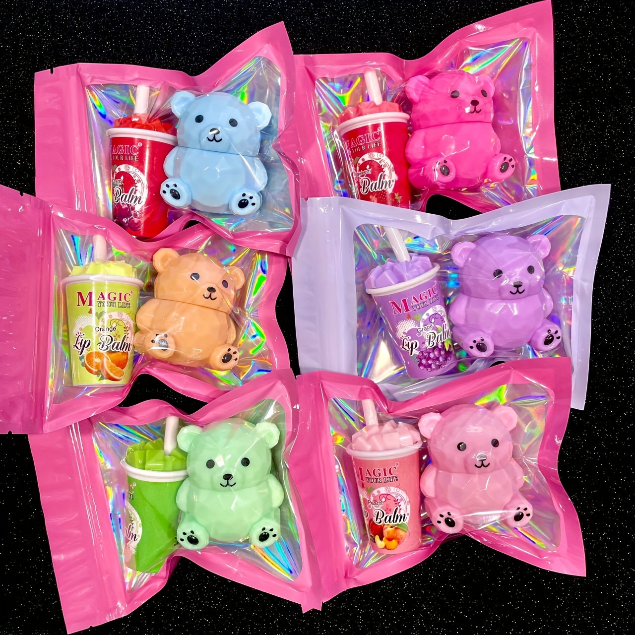 Little Bear Lipstick + Straw Lip Gloss - 817 Combination Set of 2pcs