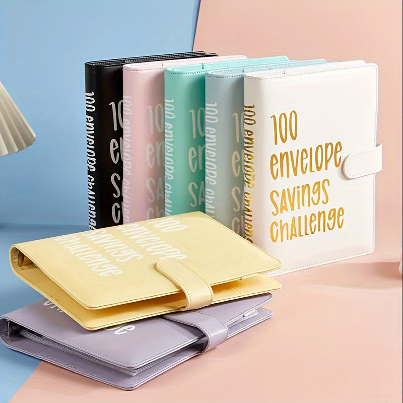 

1pc Envelope Saving Challenge , Envelopes Money Saving Challenge, Savings Challenges Book With Envelopes, Flexible Saving $5050, 2600, 300, Savings Binder With Pockets Pre-number, Reusable Laminated