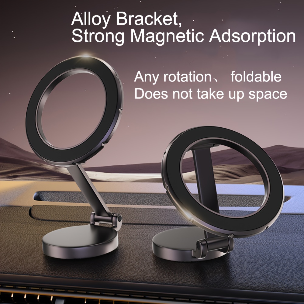 

1pc, Magnetic Car Mobile Phone Holder Magnet Car Bracket Smartphone Support In Car For Iphone 15/14/13/12 Pro Max Samsung Xiaomi, With Magnetic Ring, Gift For Family, Holiday Gifts