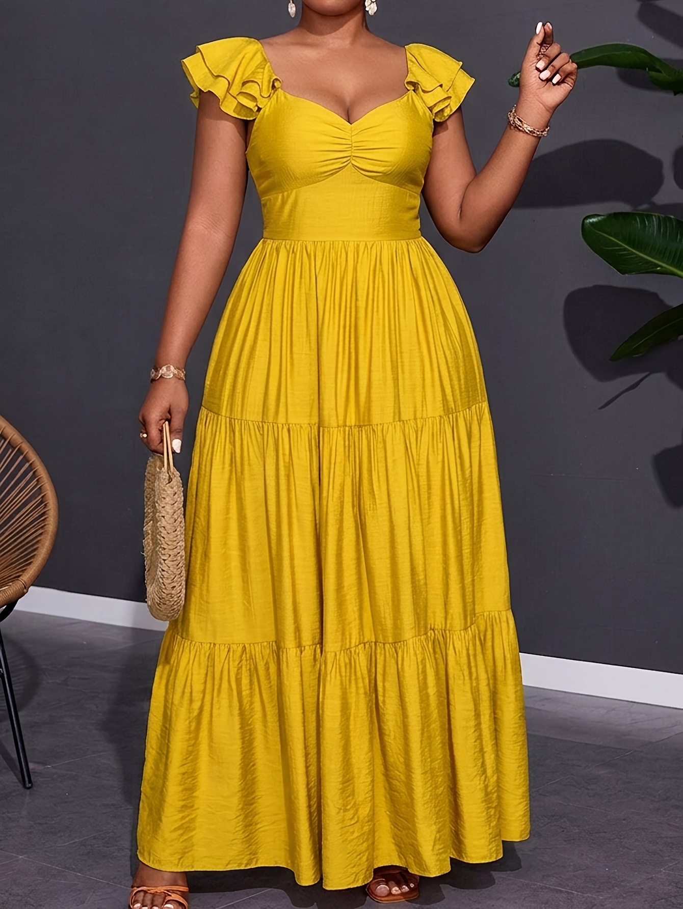 summer dresses plus size maxi sold on Temu United States