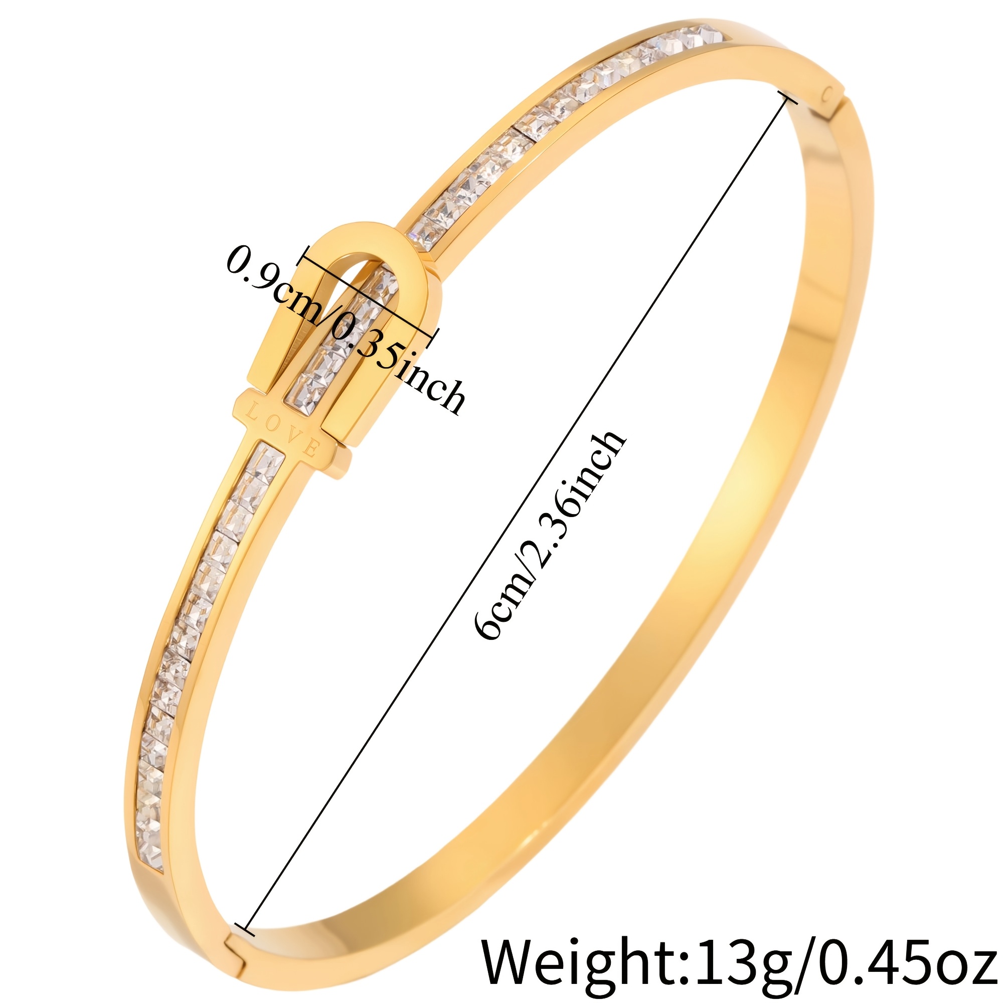 2pcs Women's Bracelet Set, Stainless Steel & Copper, Elegant