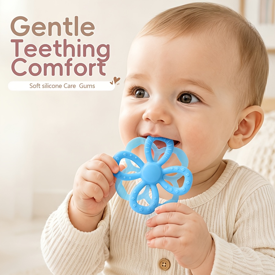 SAIDAH Soft Silicone Teether Ball for Infants